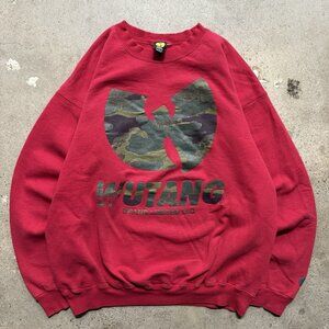 Vintage Red  Wu Tang Sweater Size Medium Wu Wear RZA GZA Raekwon Ghostface